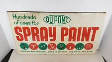 Vtg. Dupont Spray Paint Advertising Tin Metal Sign