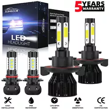 For 2004-2013 2014 Ford F150 LED Headlight Hi/Lo + Fog Light Bulbs Combo KIt 4x