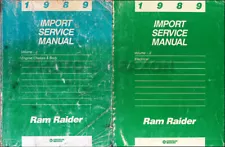 1989 Dodge Ram Raider Repair Shop Manual 2 Volume Set of OEM Service Manuals 89 (For: 1989 Dodge Raider)