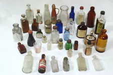 Vintage Old Glass Bottles - A Lot Are Pharmaceutical