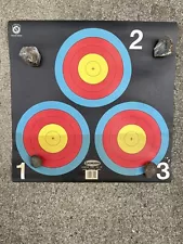 Lot of 5 Vintage Saunders Indoor Archery Paper Targets approx 25x25”