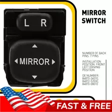 Power Mirror Switch For 2001-2012 Toyota RAV4 2009-2013 Toyota Corolla Highlande