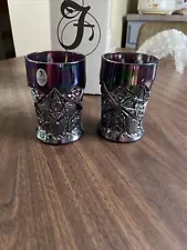 Fenton Amethst Tumbler Set