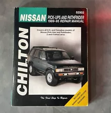 CHILTON 1989-1995 Nissan Pick-ups & Pathfinder Chilton's Repair Manual # 52502