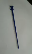 Beverly HILTON Beverly Hills Swizzle Stick Drink Stirrer Pick Blue with Logo