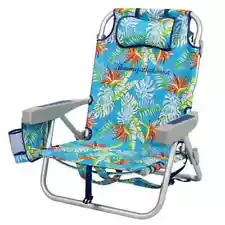 TOMMY Bahamas Backpack Beach Chairs, Pack of 2, Tropical Foilage *NEW* FREE SHIP