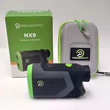 Precision PRO NX9 Golf Laser Rangefinder Black Green White. New