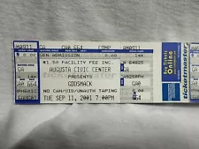 SEPTEMBER 11 2001 - RARE GODSMACK Unused Concert Tickets from Canceled Event