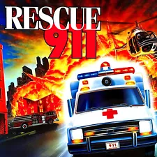 Gottlieb Rescue 911 Pinball Machine Game Backglass Translite NOS ORIGINAL