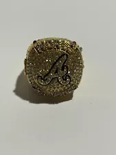 Atlanta Braves 2021 World Series Champions Replica Ring Collectors Open Face