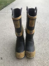 Vintage Ranger FireMaster Steel Midsole Insulated Rubber Firefighter Boots