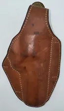 Safariland 28 H87 L/C Brown Leather Holster For Colt Python 4” Revolver S&W 686