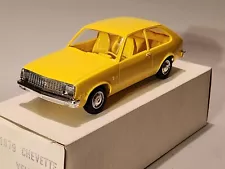 MPC 1979 Chevrolet Chevette Coupe 1/25 Scale Promo Car -Yellow, MINT/Boxed Cond!