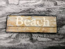 Beach Plaque Wall Decor Beach Ocean Hanging Summer Rustic