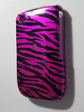 Rare Fucsia Tiger Snap on Case For Blackberry Curve 8520 8530 Sprint Phone