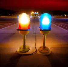 Runway/Taxi way airport Light with RGBW Bulb, Desk Lamp Great Aviation Gift