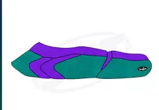 Premium Seat Cover for Yamaha Wave Venture 1997-1998 PURPLE/TEAL