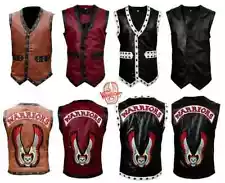 The Warriors Movie Stylish Vest Leather Jacket Bike Riders Best for Halloween