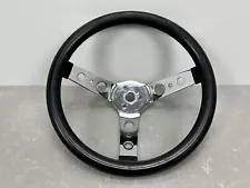 Vintage 1960s COVICO BLACK 3 Hole STEERING WHEEL SCTA Hot Rod American Graffiti