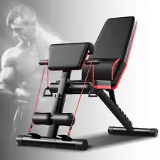 Adjustable Weight Bench for Full Body Workout, Incline and Decline Weight Bench