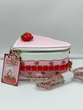 Strawberry Shortcake Cake Slice Figural Crossbody Bag