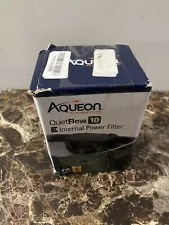 Aqueon QuietFlow 10 E Internal Aquarium Fish Tank Power Filter Small For Up T...