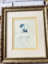 Vintage Kathryn White Painting Print on Canvas 14” X 16”