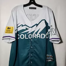 Nike Charlie Blackmon Colorado Rockies City Connect MLB Jersey Green Men's M