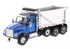 Kenworth T880 SF Ox Stampeded Dump Truck Blue 1/50 DIECAST MASTERS 71078