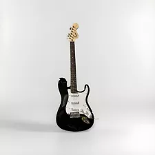 Squier Strat by Fender Electric Guitar, Black