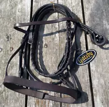 Gatsby Cob size flat Havana leather English snaffle bridle