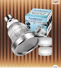 PureAction Water Softener Shower Head Filter for Hard Water Chlorine & Fluoride