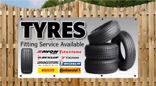 TYRES BANNER SALE FOR OUTDOOR USE WATERPROOF TYRE BANNERS WITH EYELETS PVC SIGN