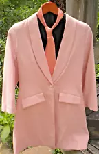 Saddleseat Day Coat, Vest, Tie Pale Peach Woman's Small Used