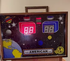 Vtg World American Finest American Shuffleboard Corp Wood Electric Score Board