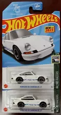 2023 Hot Wheels 1973 Porsche 911 Carrera RS 2.7 White HW Retro Racers Lot Of 2!