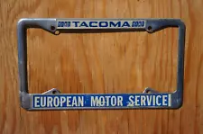 TACOMA - WASHINGTON License Plate DEALER FRAME - TACOMA FIAT EUROPEAN MOTOR