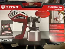 Titan FlexSpray HandHeld Electric Paint Sprayer / Case Is Cracked / Brand New