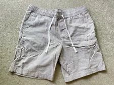 Banana Republic Mens Deck Shorts Size L Cream 100% Cotton Inseam: 8.5 Waist: 34