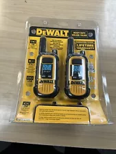 NEW DEWALT DXFRS300 Two Way UHF/FM Radio Walkie Talkie - Set of 2 NEW FREE SHIP