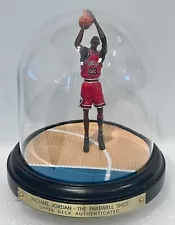 1999 Upper Deck Authenticated MICHAEL JORDAN Farewell Shot Mini Dome Figure