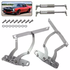 Hood Hinges w/Struts & Bolts for Chevrolet Camaro Pontiac Firebird 1970-1981 (For: 1970 Camaro)