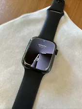 Apple Watch Series 7 45mm Hermès Space Black - Great 96% Battery AppleCare+