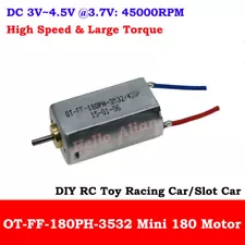 DC 3V 3.7V 45000RPM High Speed Large Torque Mini Electric 180 Motor DIY Toy Car