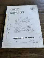 OEM Original E-Z-Go 1997 Electric Golf Cart Technicians Repair Service Manual