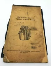 1920s DE LAVAL AGENT'S MILKER MACHINE ORDER BOOK Sales Milk Dairy Farm