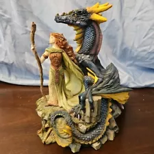 Rare limited edition Enchantica dragon EN 2186 " Quest " XELLOS & LEAH'NAH