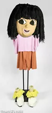 Mascot Costume Little Spanish Traveling Girl 5 Pc Shorts Top Head & Spats