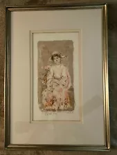 Lithograph By Edna Hibel With Artist Proof a Dutch Girl With Signed and Numbered