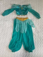 DISNEY Store Aladdin Princess JASMINE 3 Piece COSTUME Size 5/6